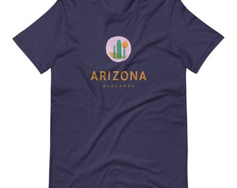 T-shirt Arizona Badlands: vintage T-shirt met woestijncactus