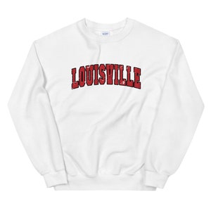 Louisville Unisex Sweatshirt | Louisville Vintage Style Varsity Letter Crewneck Sweatshirt | Louisville Shirt | Louisville KY Gift