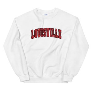 Louisville Sweatshirt Varsity Kentucky Sweater University Game 