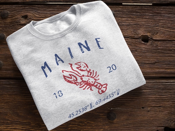 Maine Lobster Unisex Sweatshirt | Maine Vintage Style