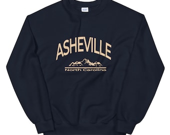 Asheville NC Mountains Unisex Sweatshirt | Asheville North Carolina Shirt | Asheville Gift | North Carolina Gift | Asheville Souvenir
