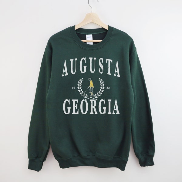 Augusta Sweatshirt | Augusta Vintage Style Golf Sweatshirt | Augusta Crewneck | Distressed Augusta Sweatshirt