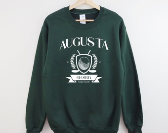 Augusta Georgia Golfing Sweatshirt: Vintage Style Unisex Crewneck