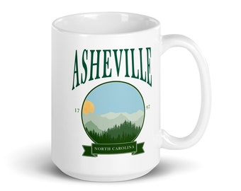 Asheville Mountains Coffee Mug: North Carolina Gift