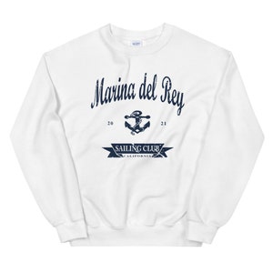 Marina del Rey Unisex Sweatshirt | Vintage Style Marina Del Rey Crewneck
