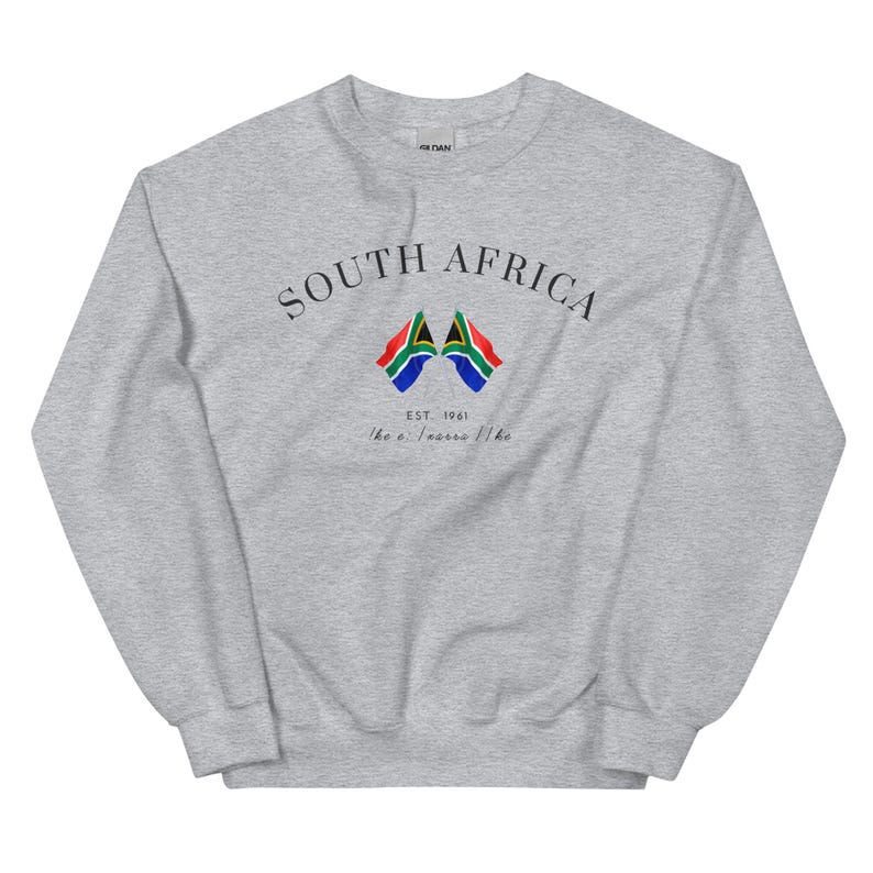 South Africa Flag Sweatshirt Heritage Pullover Crewneck Sweater Gift