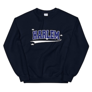Harlem Unisex Sweatshirt | Harlem New York Varsity Letter Sweatshirt | Harlem Shirt | Harlem Crewneck | Vintage Style Harlem Sweatshirt