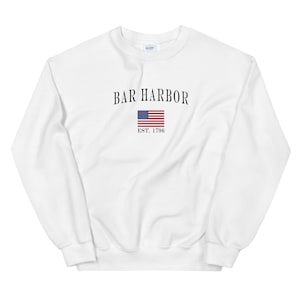 Bar Harbor Maine Unisex Sweatshirt | Bar Harbor Vintage Style Crewneck Sweatshirt | Bar Harbor Gift | Bar Harbor Long Sleeve