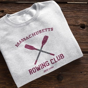 Massachusetts Rowing Club Unisex Sweatshirt | Massachusetts Vintage Style Crewneck Sweatshirt