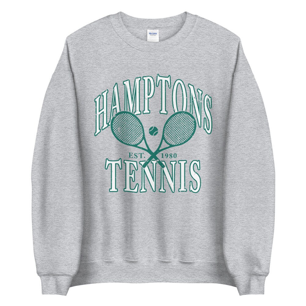 Hamptons Tennis Unisex Sweatshirt Vintage Style Hamptons | Etsy