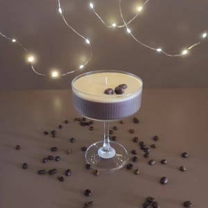 Trendy Espresso Martini Candle - Cocktail Soy Wax - Coffee Candle