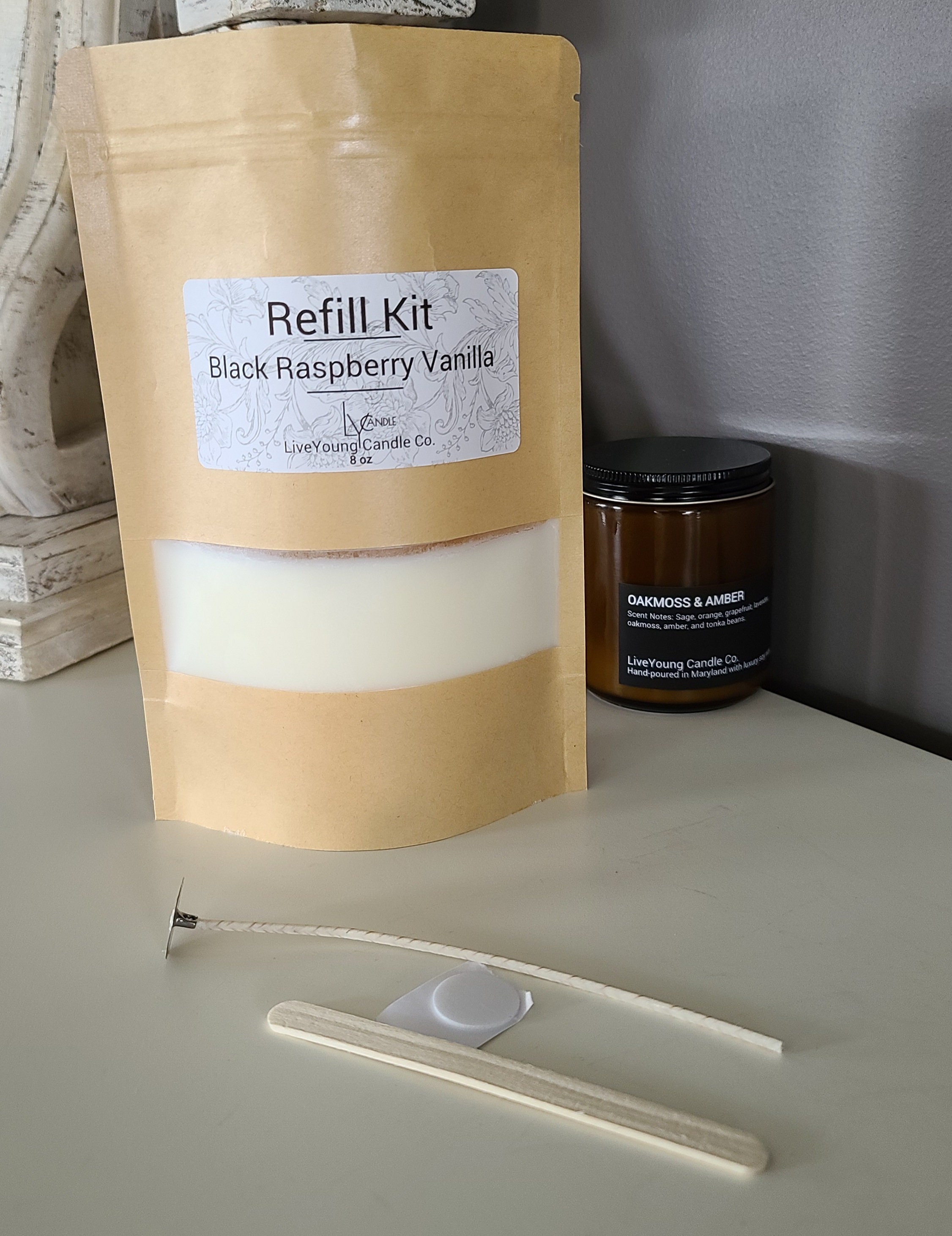 Refill Candle Kit Dough Bowl Candle Refill Soy Wax Candle Etsy
