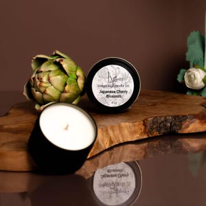 Tin Candle - Spring Scents - Soy Wax - Small Travel Candle - Cotton Wick
