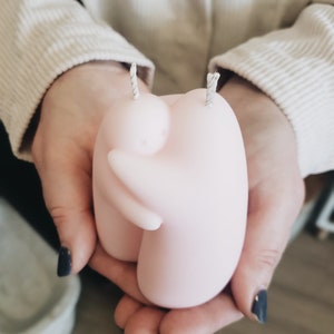 Huggy Candle | Best Friend Gift | Shaped Candles | Pillar Candle | Send a Hug