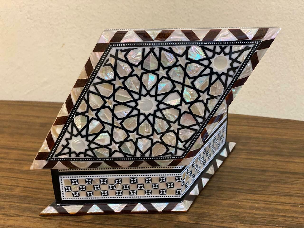 Egyptian Jewelry Box Handmade Inlaid Mother of Pearl Etsy