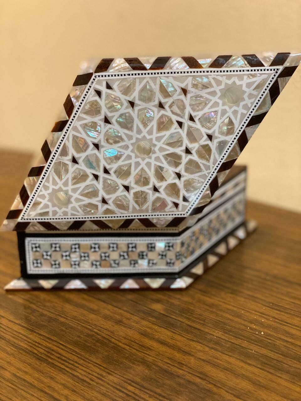 Egyptian Jewelry Box Handmade Inlaid Mother of Pearl Etsy