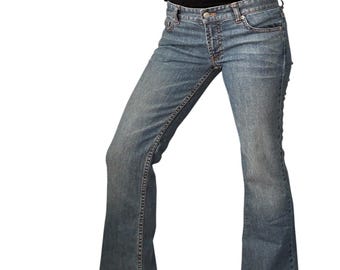 Jeans de corte bota de tiro bajo estilo vintage Armani Exchange Y2K