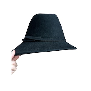 Frank Olive by Gabriel‎ Amar Black felt Wool Hat Women\'s Dress Hat vintage Frank Olive by Gabriel Amar Black felt Wool Hat Women main image 4