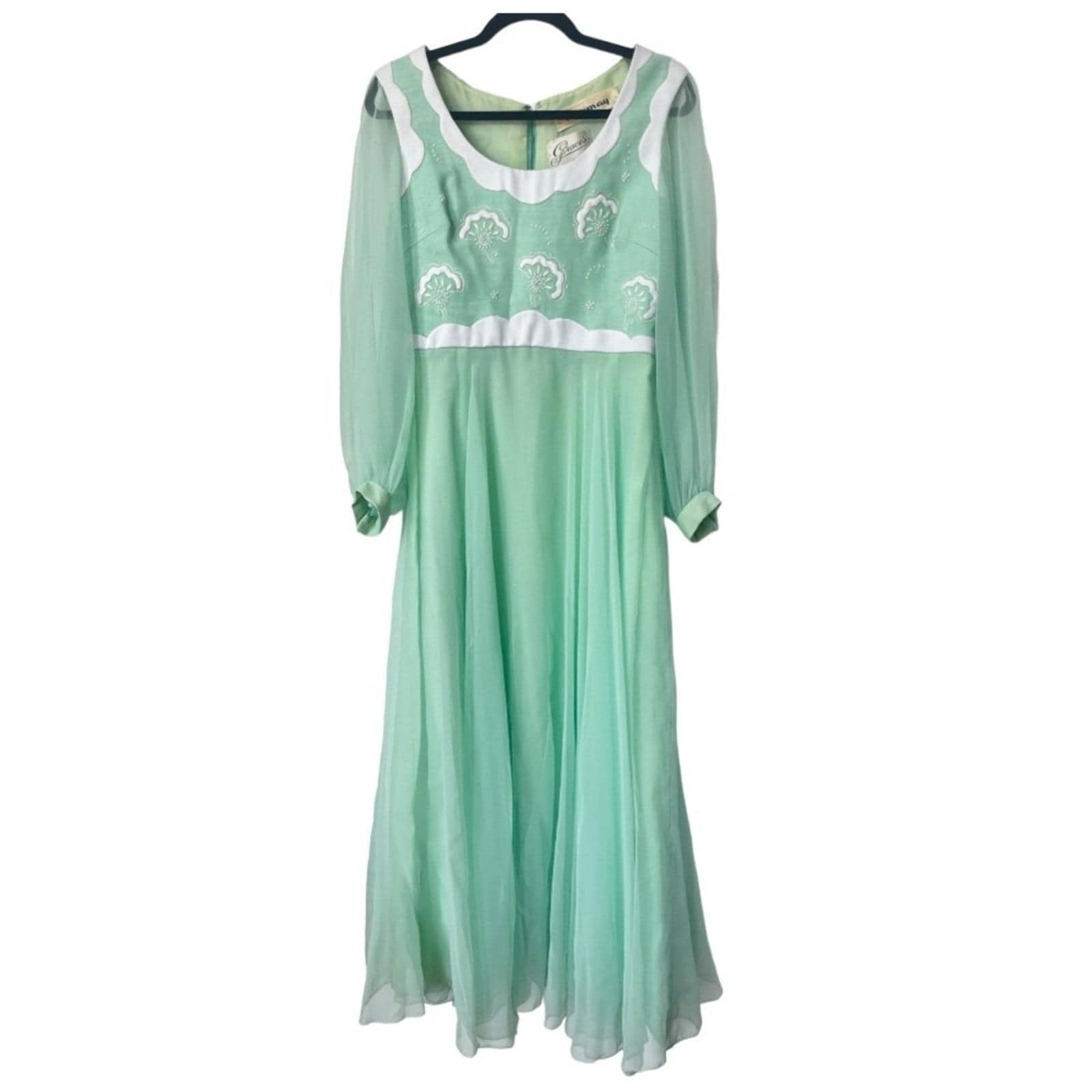 etsy mint green dress Mint Green Lace Tulle Thin Strap Weave Bridesmaid Dress main image 1