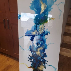 Alcohol ink / resin art / resin painting / alcohol ink paintint/ wall art / modern art / home decor/ sold but custom order available
