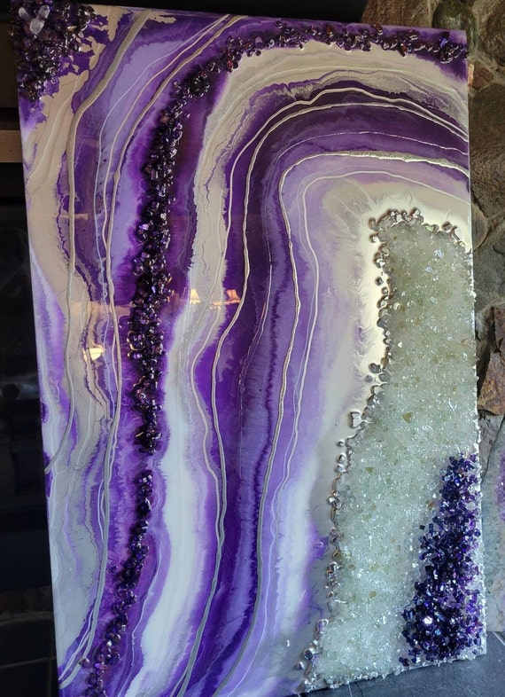 Geode painting deals