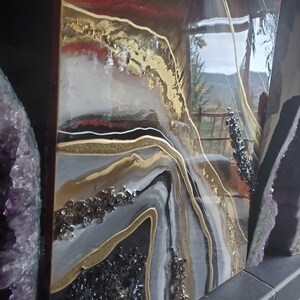 Resin Artwork/ Geode / Epoxy Art / Resin Geode / Quartz / Resin ...