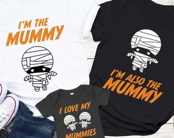 LGBTQ I&#39;M THE MUMMY Lesbian Mom Family Matching Outfit, Two Moms Shirts, Lesbian Baby Shower, Lesbian Family Gift, Lesbian Moms Pride Gift