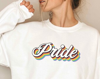 LGBTQ Pride Rainbow Sweatshirt Lesbian Pride Sweater For Gay Pride Parade LGBTQ Pride Sweater LGBTQ ally Gay Right Protect Gay Kids Sweater