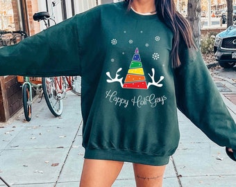 Happy HoliGays Sweatshirt, lesbisches Weihnachtsgeschenk, lesbisches Weihnachtsgeschenk