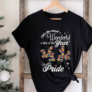 Gay Christmas Shirt For Queer Christmas Shirt For LGBTQ Holiday Gay T-Shirt LGBTQ Rainbow Reindeer Christmas Shirt Lesbian Christmas Shirt