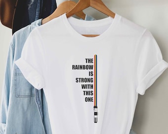 LGBTQ Sci Fi Gay Pride Shirt, Pride Regenbogen Flagge, Lesbian Pride Shirt, Gay Clothing, Wars Of The Stars Sci-Fi LGBTQ Geschenk, Queer Galaxy Star