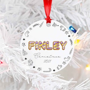 NonBinary Christmas Ornament For Enby Custom Name Change Gift For Genderfluid Xmas Gift For Pride Non-Binary Ornament Queer Nonbinary Flag