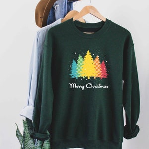 LGBTQ Flag Snowy Christmas Trees Plaid Merry Christmas - Etsy