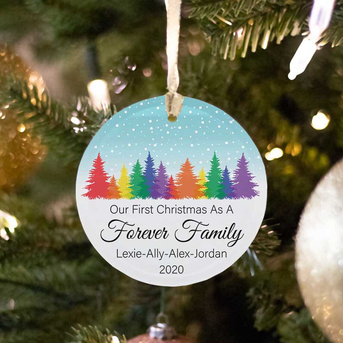 Our First Christmas As A Forever Family Custom Ornament  Etsy