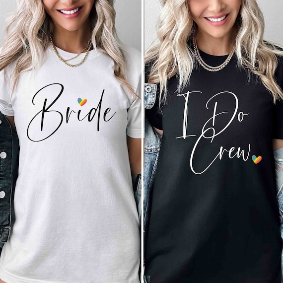 Bride Squad Shirt - Lgbt Cute Rainbow Ring Bachelorette Gift Bride Squad Shirt - Lgbt Cute Rainbow Ring Bachelorette Gift