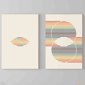 Rainbow Flag Queer Art Subtle Gay Pride Art Print, Retro Abstract Rainbow Diversity Pride Month Print Digital Art Decor Lesbian Home Decor