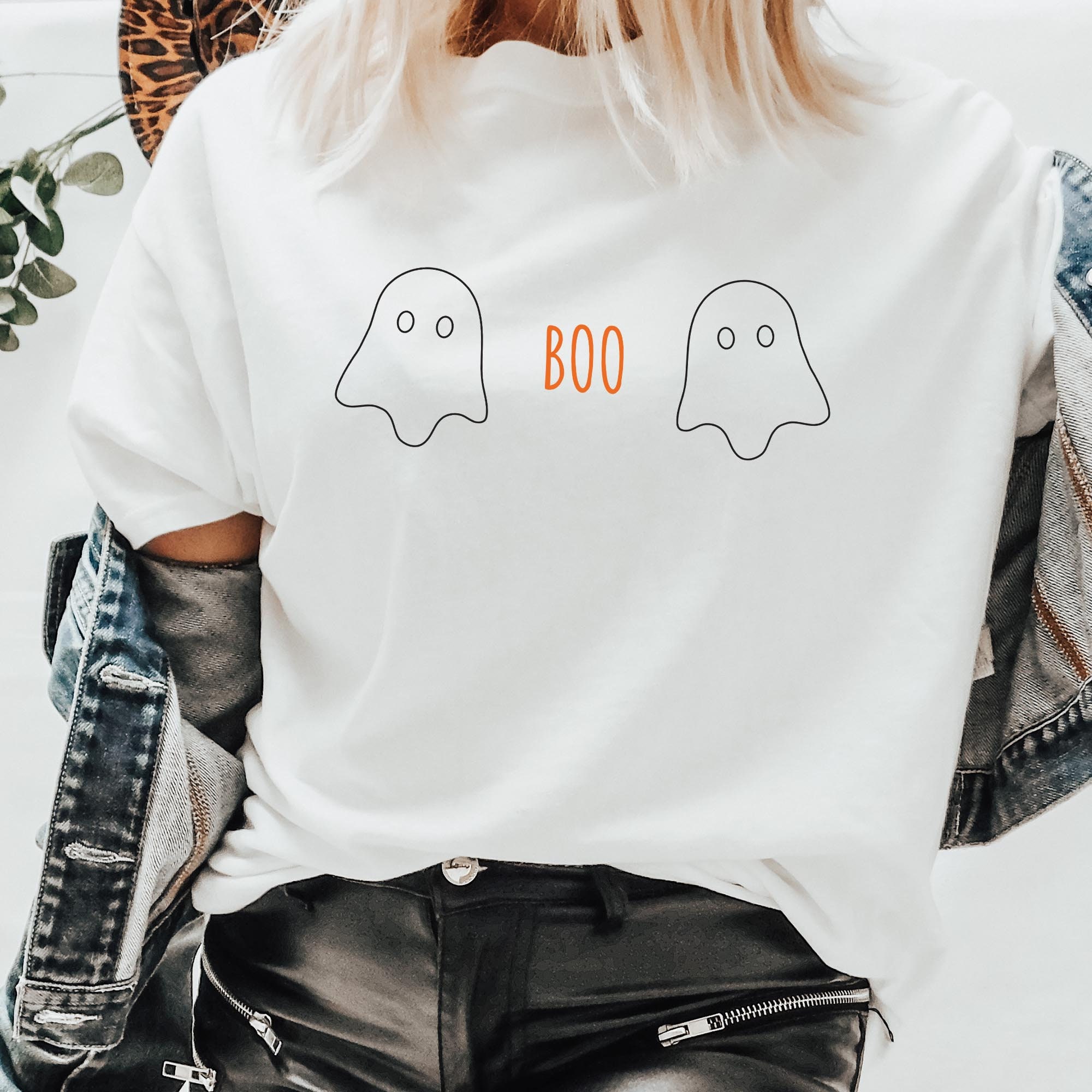 Ateesdas Women's Boo Bees Funny Halloween Couple Costume Flowy Racerback Tank Top