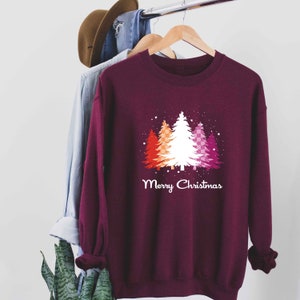 LGBTQ Flag Snowy Christmas Trees Plaid Merry Christmas - Etsy