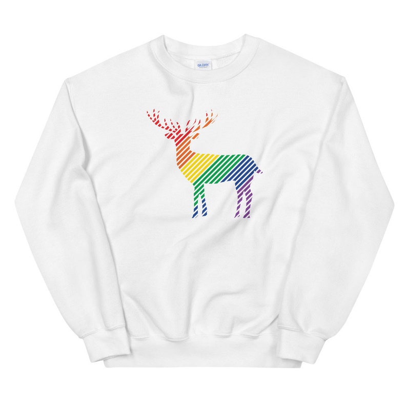 rainbow christmas sweater