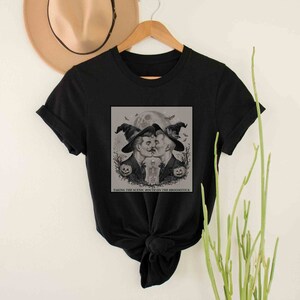 Taking The Scenic Route On The Broomstick Gay Funny Halloween Shirt, Gift For Pride, Queer Apparel, LGBT Gay Men Tee, Two Men Kiss Witch Top image 2