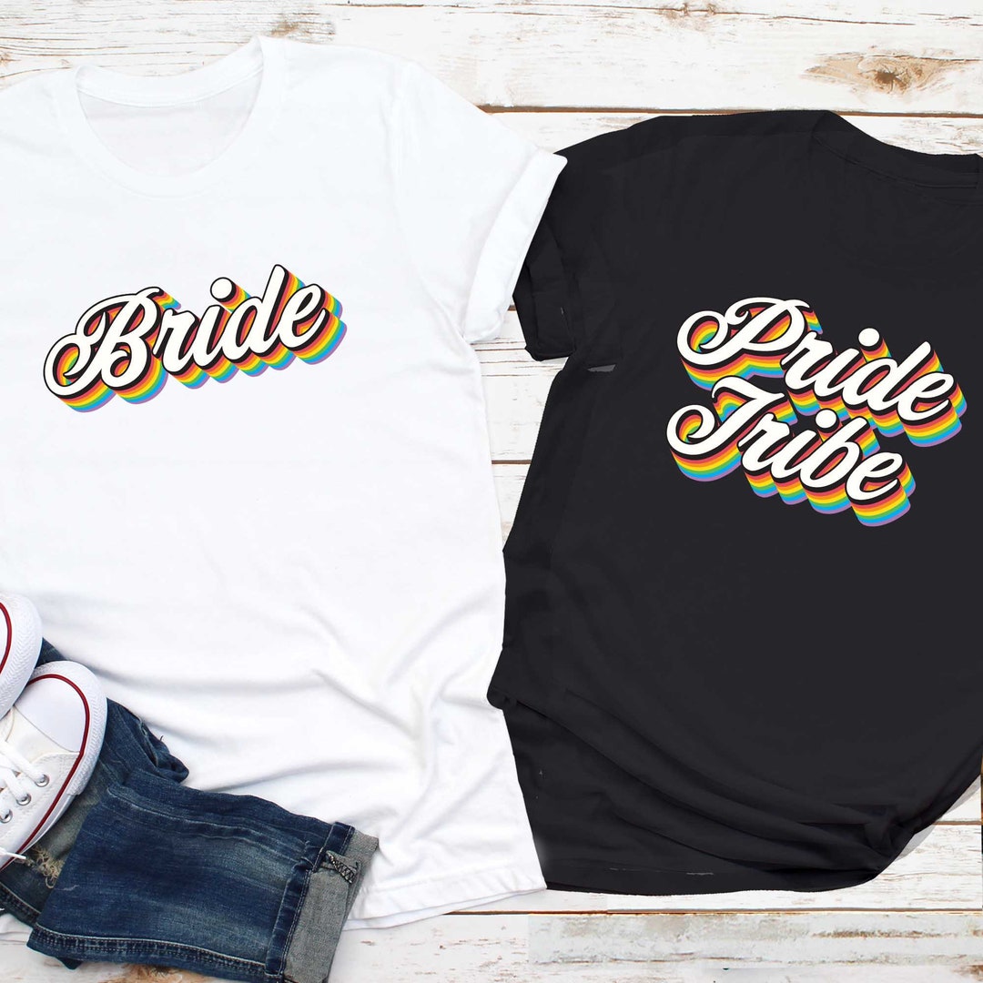 Bride & Bridesmaid Shirts Pride Tribe Lesbian Bachelorette - Etsy