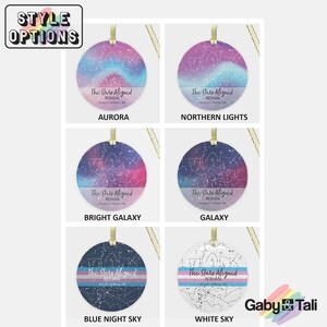 Transgender Custom Name Star Map Ornament For Trans Subtle Pride Gift For Trans Coming Out Support Gift Trans Flag Name Change Xmas Ornament image 3