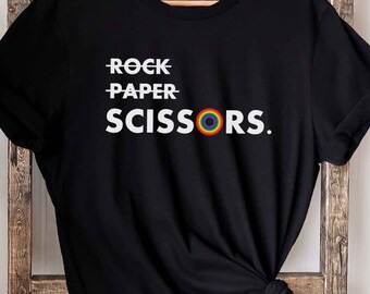 LGBTQ Rock Paper Scissors Lesbian Pride 