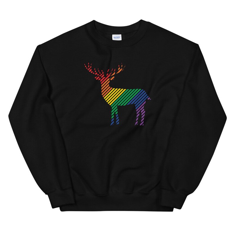 rainbow christmas sweater