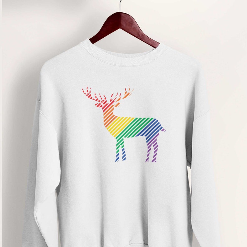 rainbow christmas sweater