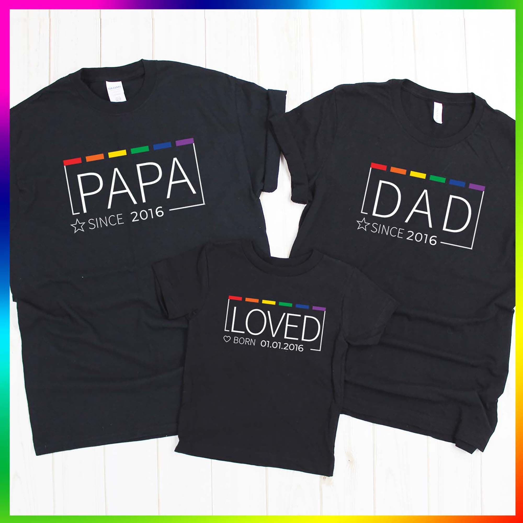 LGBTQ Family Matching Pride Rainbow 
