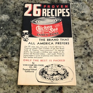 Chicken Of The Sea - 26 Proven Recipes - Vintage Pamphlet