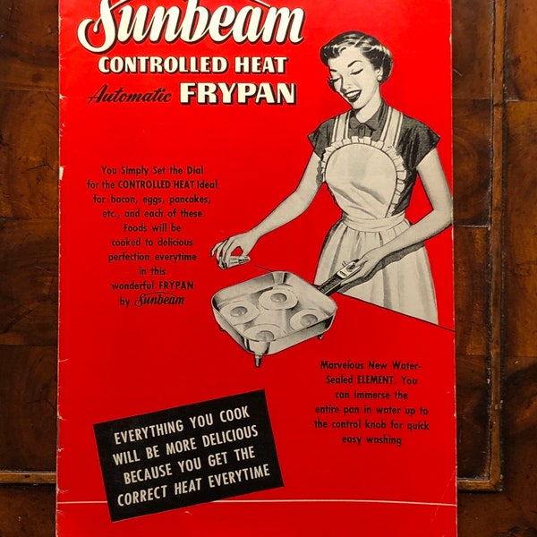 Sunbeam Controlled Heat Automatic Frypan Manual
