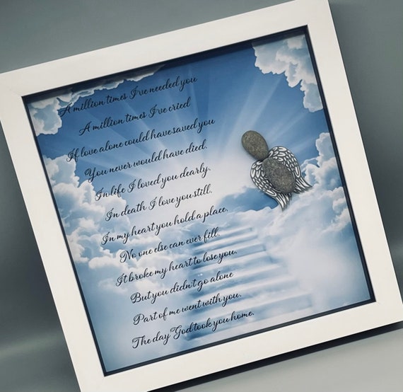 Memory Poem Frame the Day God Took You Home Poem Picture | Etsy