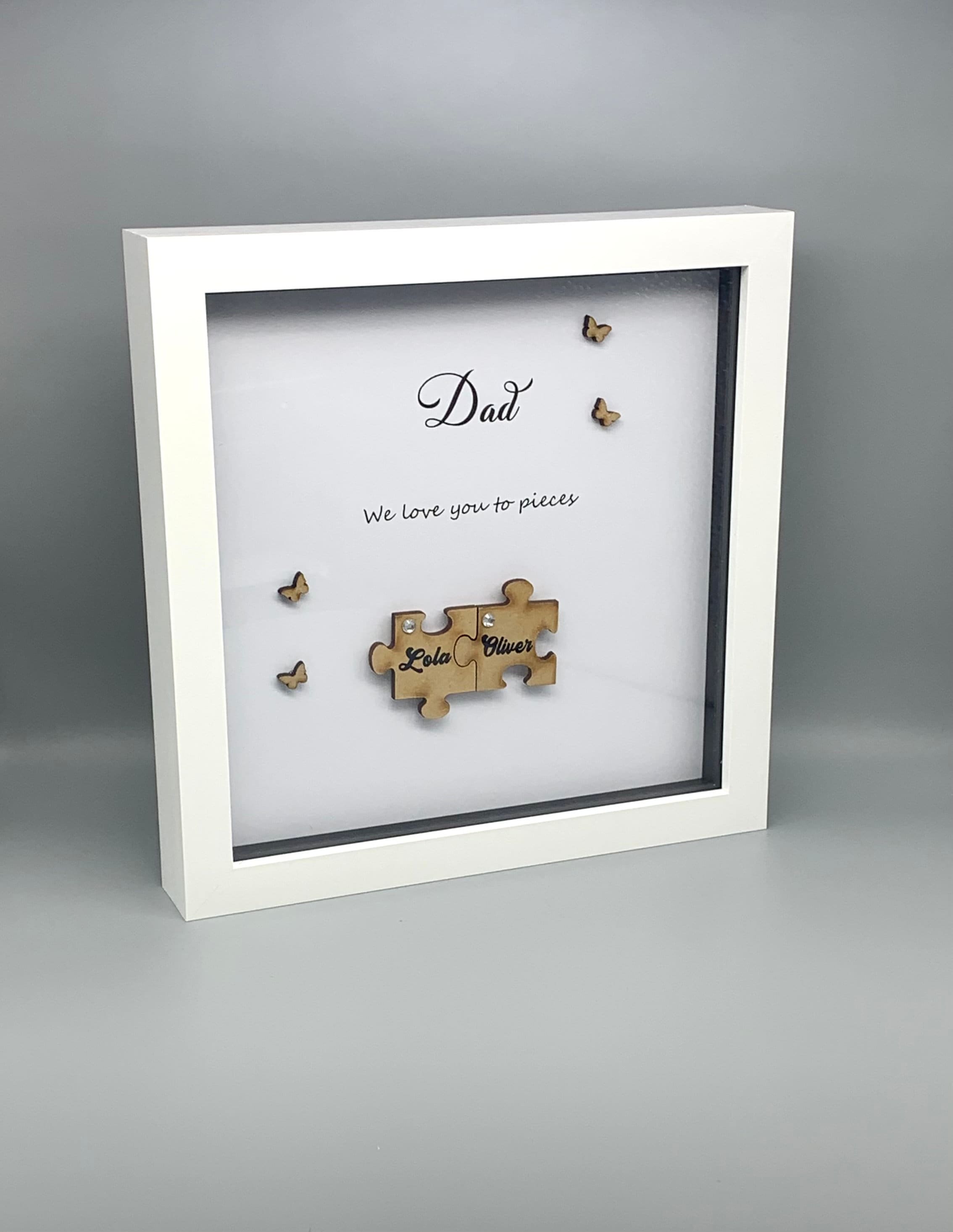 Personalised Gift for Dad Jigsaw Piece Framed Gift Christmas Etsy UK